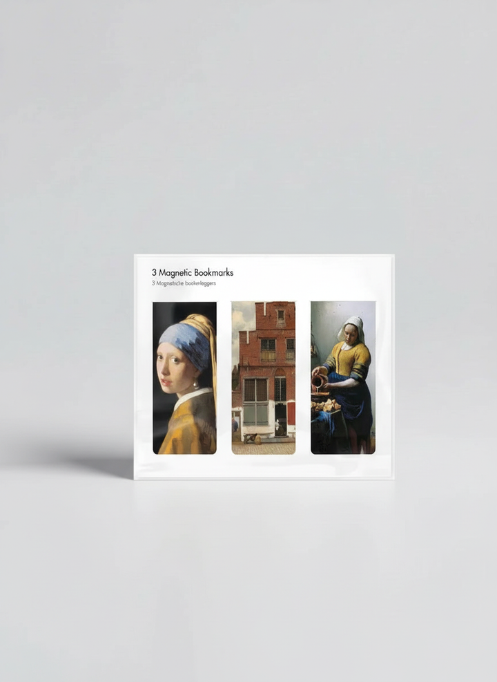 Magnetic Bookmark Set Masterpieces Johannes Vermeer – art magnetic bookmark set product shot | ArtyGifts
