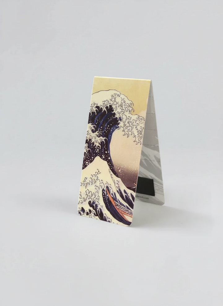 Magnetic Bookmark Set Masterpieces Katsushika Hokusai – art magnetic bookmark set detail shot | ArtyGifts
