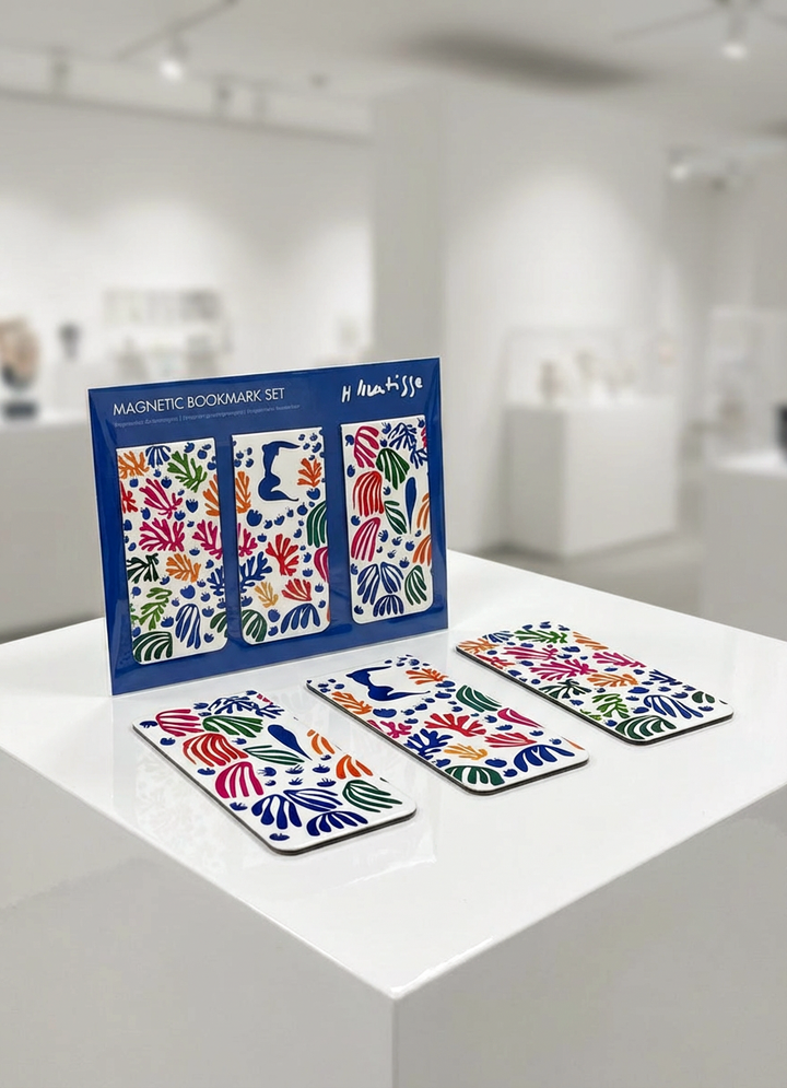 Magnetic Bookmark Set The Parakeet and The Mermaid Henri Matisse – displayed in museum shop | ArtyGifts

