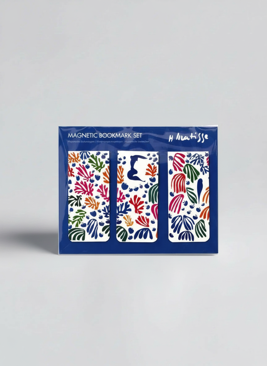 Magnetic Bookmark Set The Parakeet and The Mermaid Henri Matisse – art magnetic bookmark set product shot | ArtyGifts
