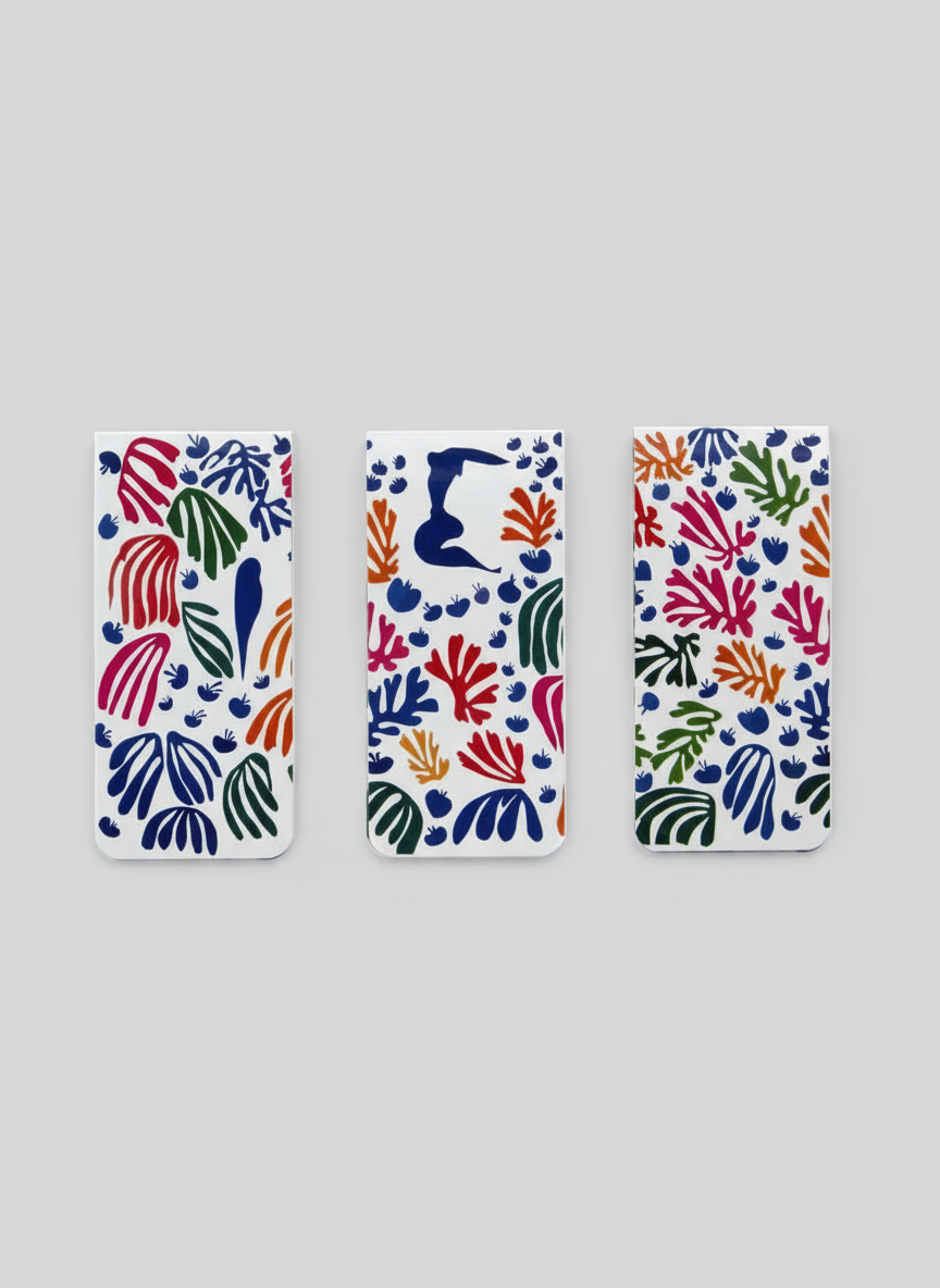 Magnetic Bookmark Set The Parakeet and The Mermaid Henri Matisse – art magnetic bookmark set detail shot | ArtyGifts
