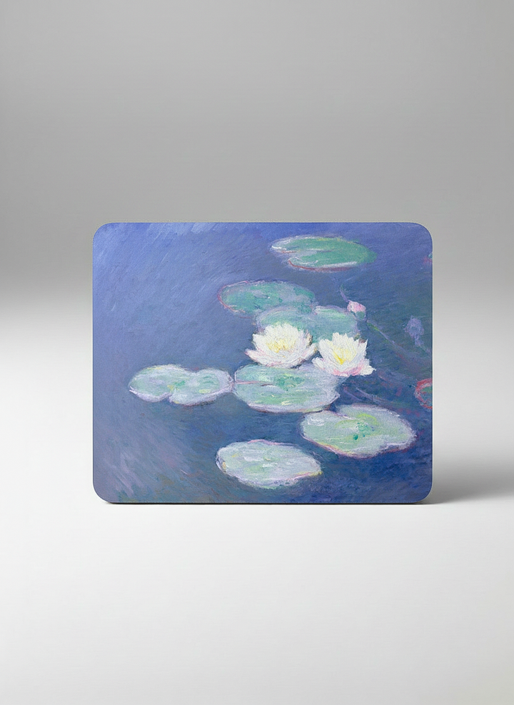 Mousepad Water Lilies by Evening Light Claude Monet – displayed in museum shop | ArtyGifts
