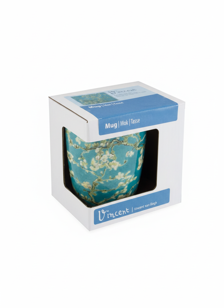 Van Gogh Almond Blossom mug gift box packaging – ArtyGifts museum shop