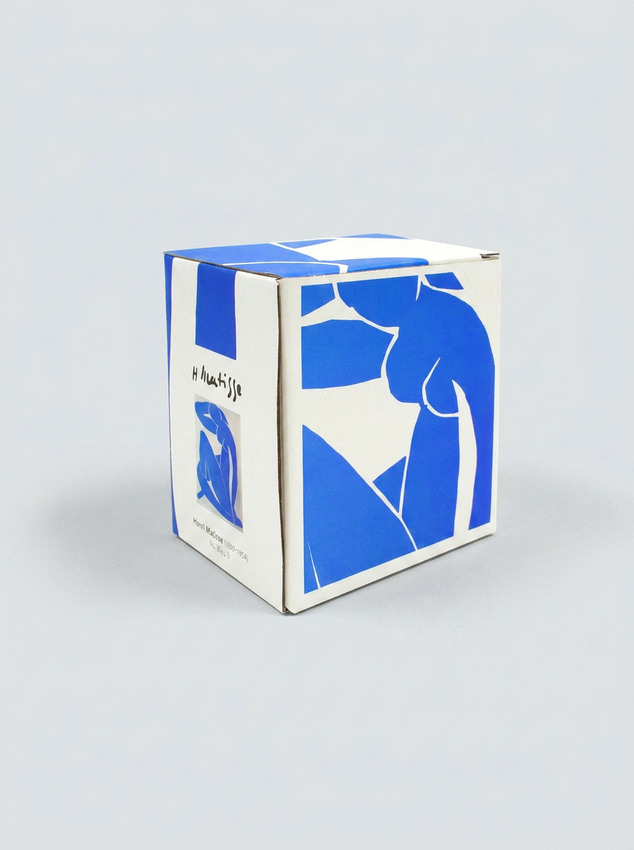 Matisse Blue Nude II porcelain mug with gift box — art souvenir by ArtyGifts
