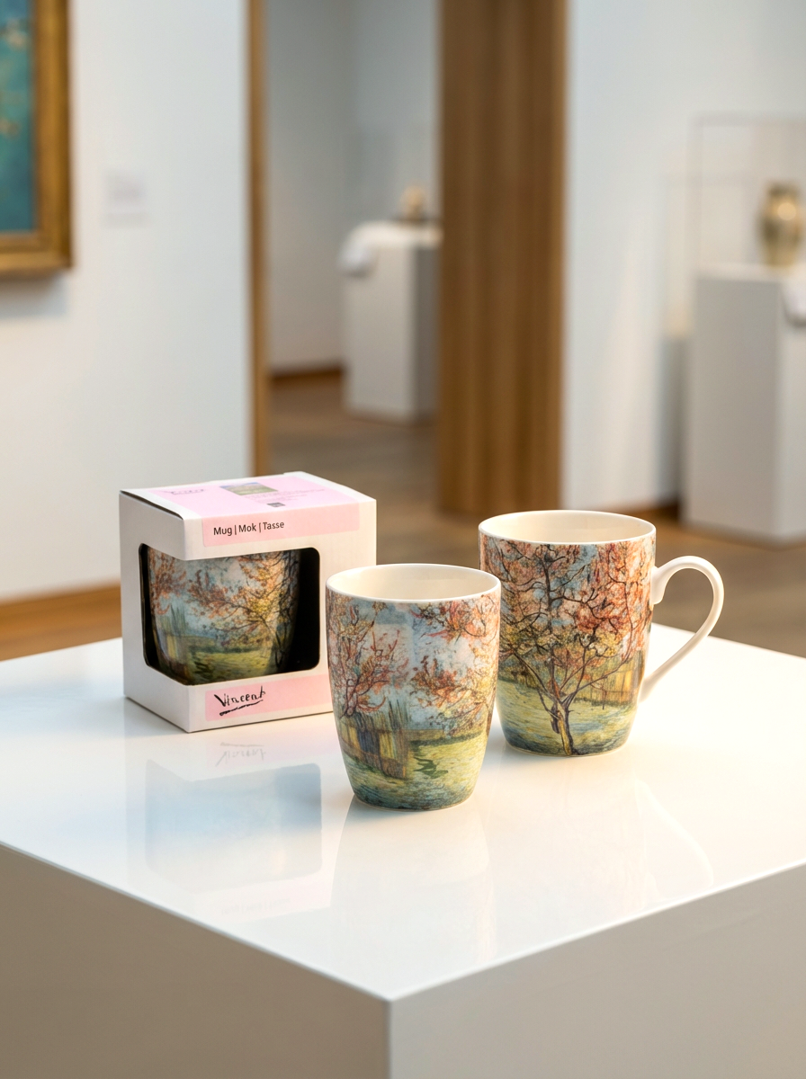 Van Gogh Souvenir de Mauve porcelain mug set with gift box – Kröller-Müller Museum, ArtyGifts
