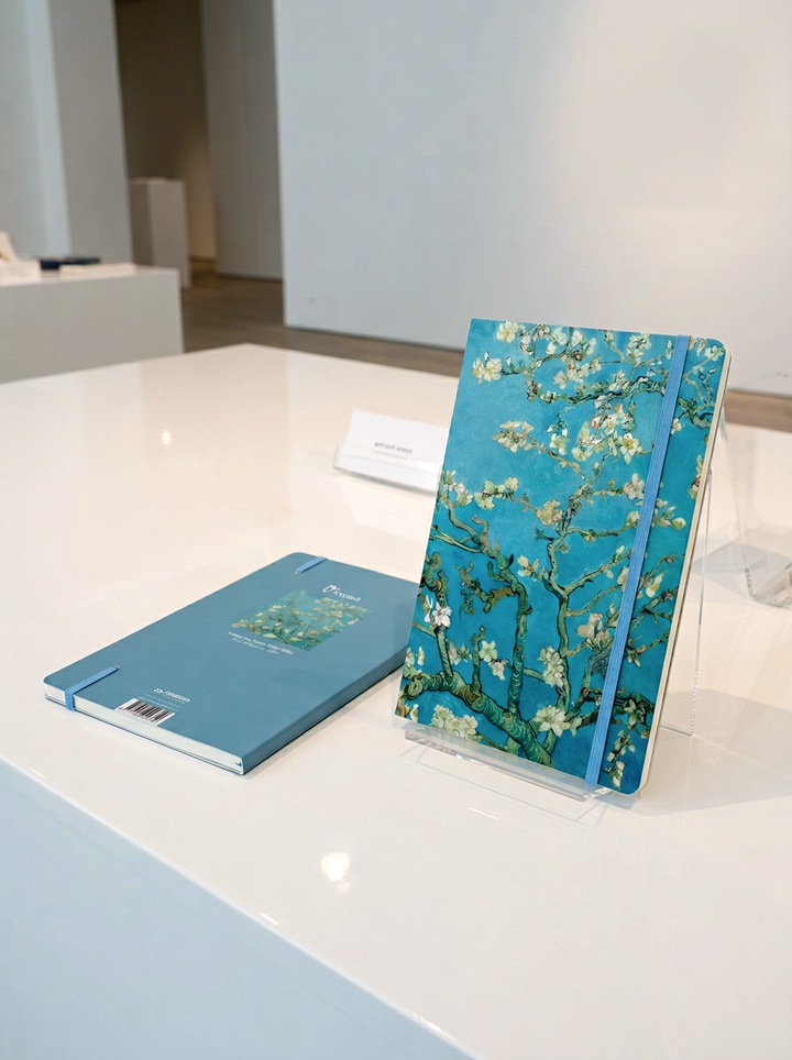 Notebook Almond Blossom Vincent van Gogh – displayed in museum shop | ArtyGifts
