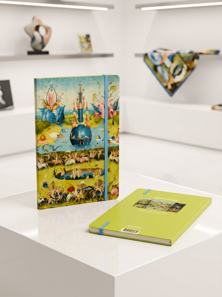 Notebook Garden of Earthly Delights Jheronimus Bosch – displayed in museum shop | ArtyGifts
