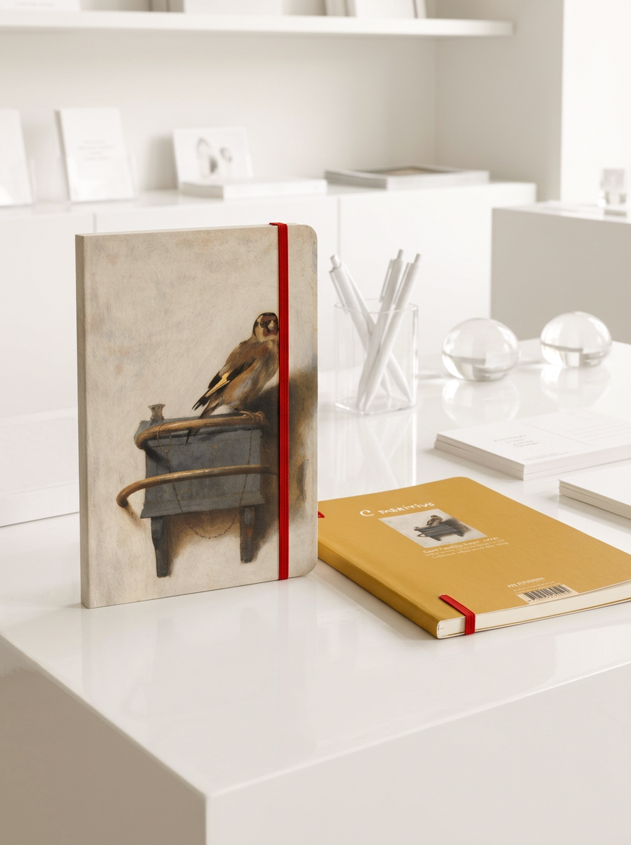 Notebook Goldfinch Carel Fabritius – displayed in museum shop | ArtyGifts
