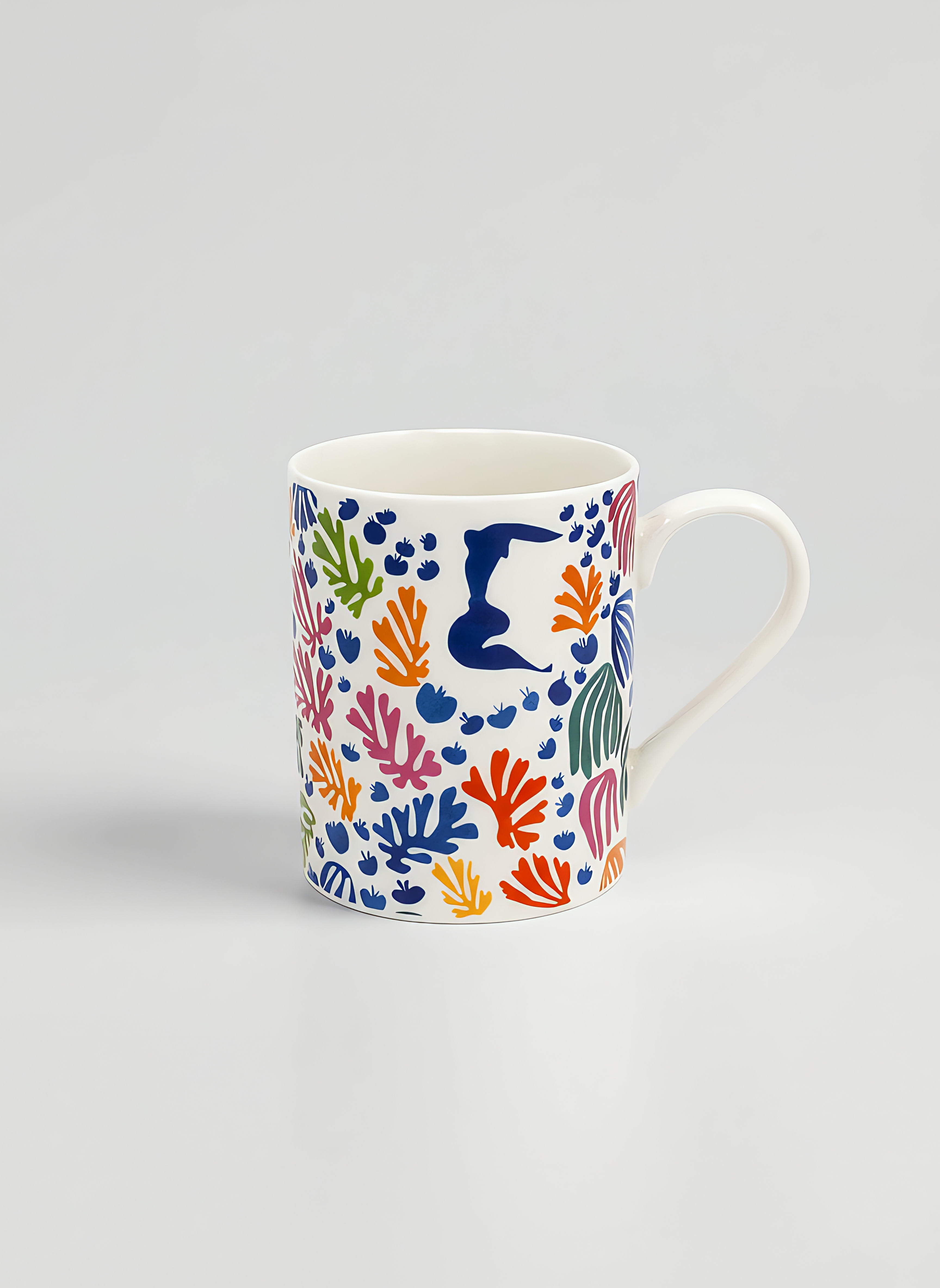 Porcelain Mug Set of 2 The Parakeet and the Mermaid Henri Matisse – single mug product shot white background | ArtyGifts
