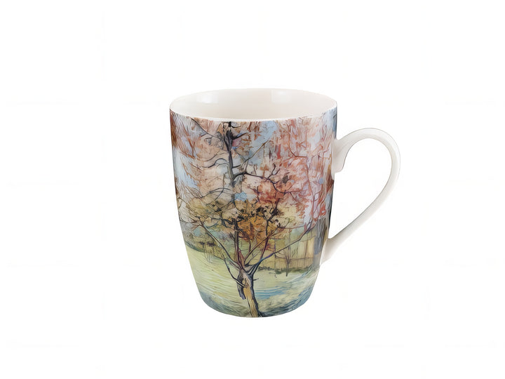 Porcelain Mug Set of 2 Souvenir de Mauve Vincent van Gogh – mug back view white background | ArtyGifts
