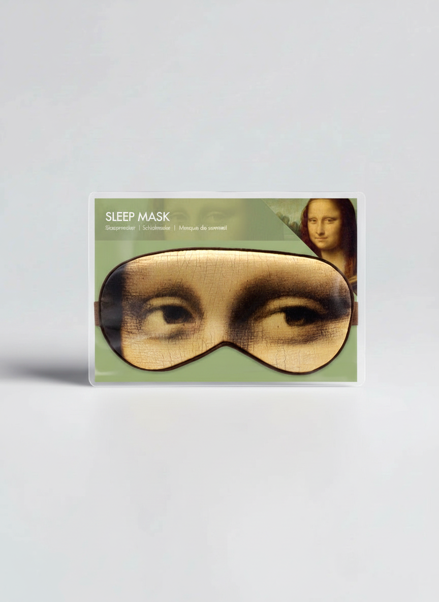 Sleep Mask, Mona Lisa, Leonardo da Vinci