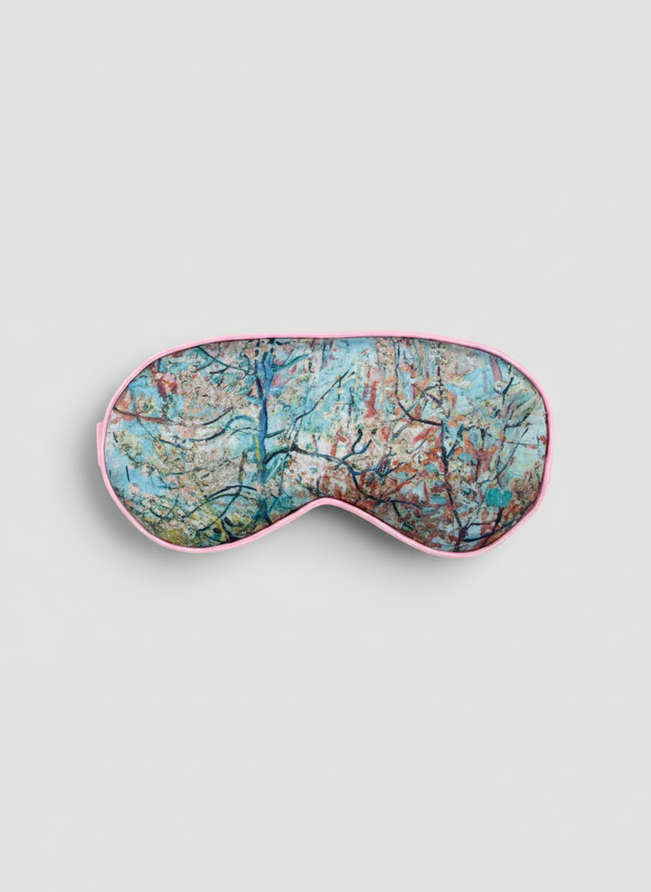 Sleep Mask Souvenir de Mauve Vincent van Gogh – art silk sleep mask with adjustable headband | ArtyGifts
