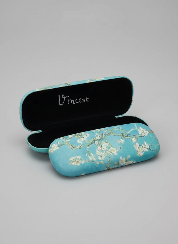 Spectacle Case Almond Blossom Vincent van Gogh – art glasses case with velvet lining | ArtyGifts
