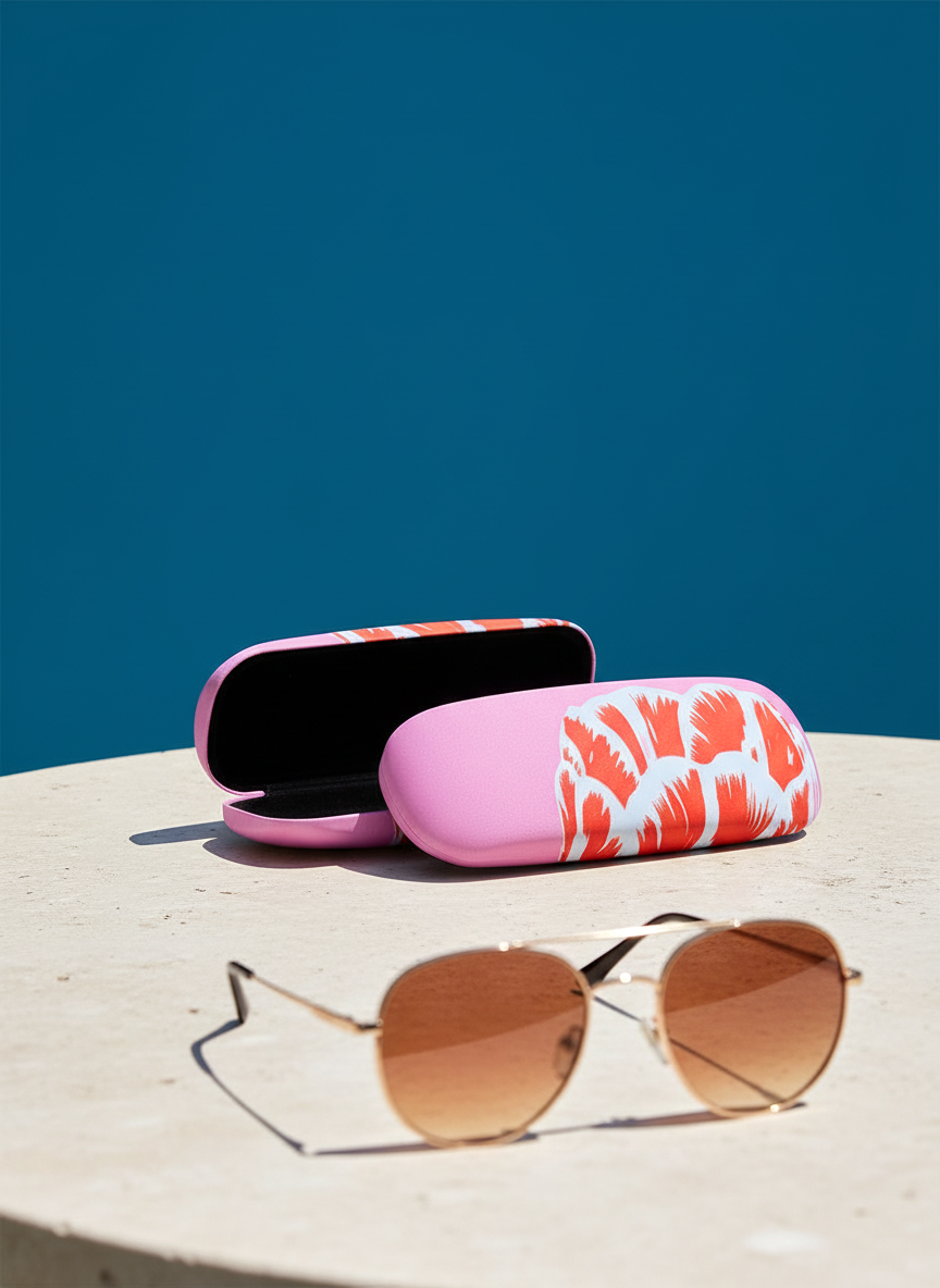 Spectacle Case Modern Tulip – displayed in museum shop | ArtyGifts

