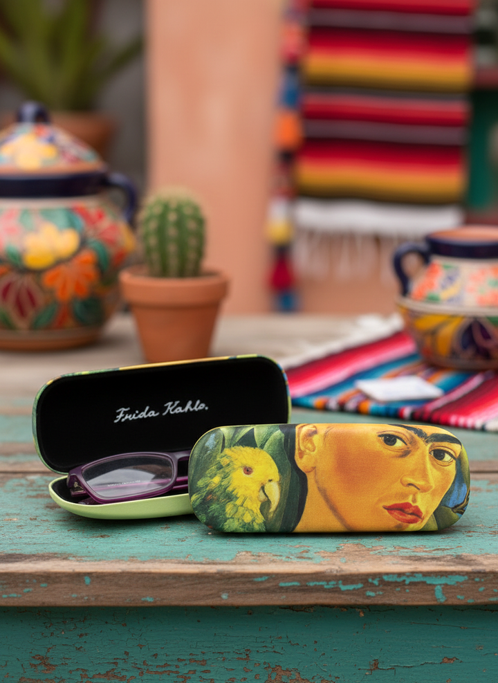 Spectacle Case Self Portrait Frida Kahlo – displayed in museum shop | ArtyGifts
