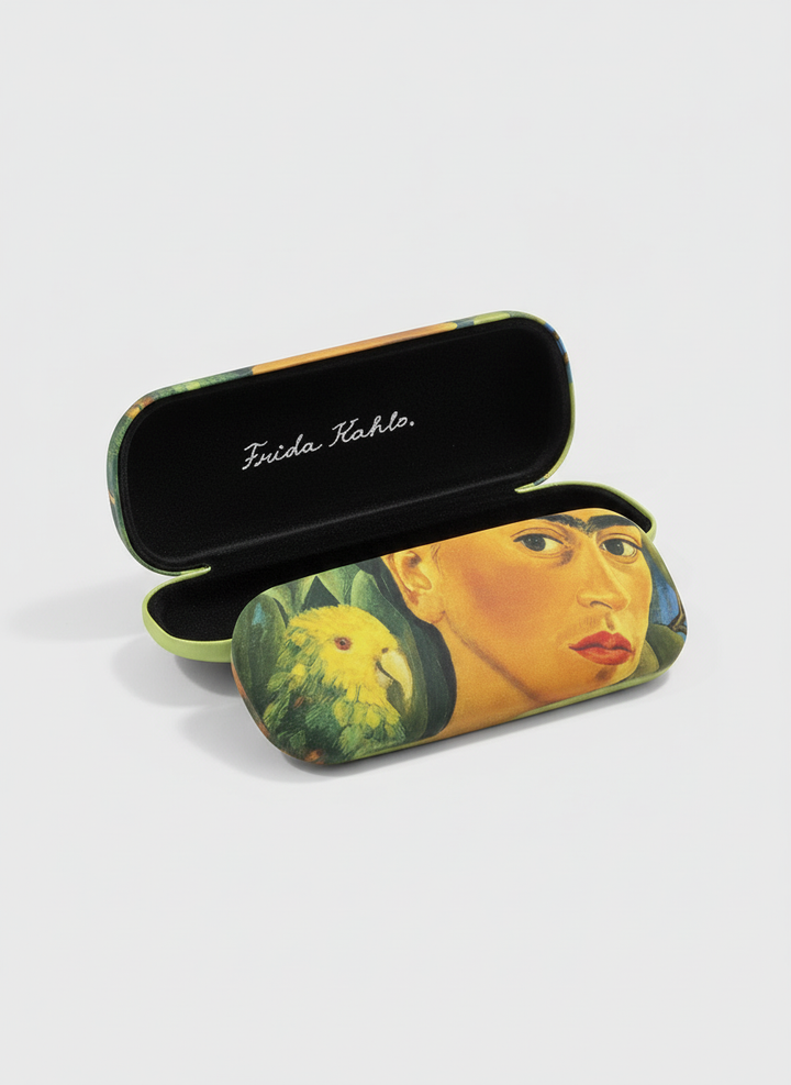 Spectacle Case Self Portrait Frida Kahlo – art glasses case with velvet lining | ArtyGifts
