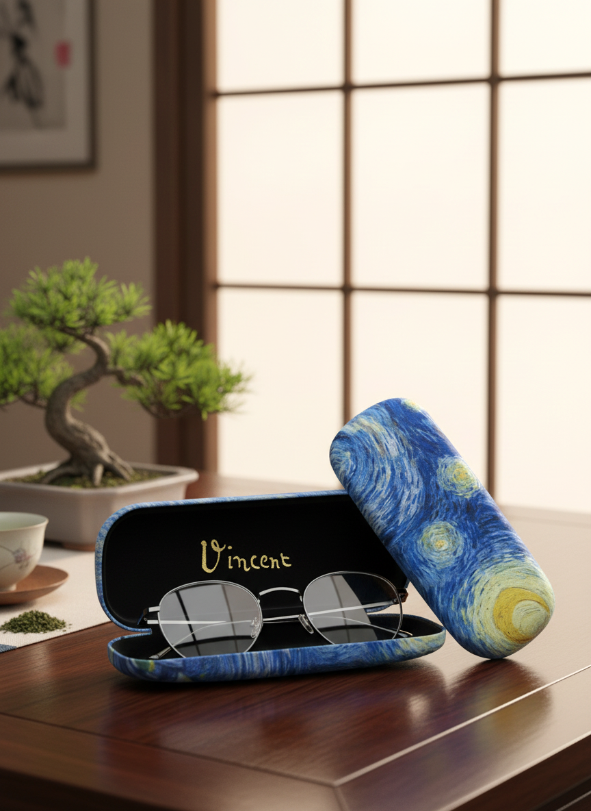 Spectacle Case Starry Night Vincent van Gogh – displayed in museum shop | ArtyGifts

