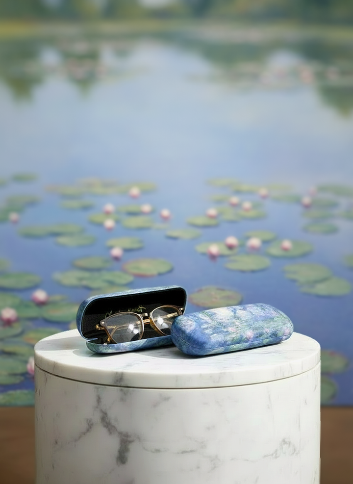 Spectacle Case Water Lilies Claude Monet – displayed in museum shop | ArtyGifts
