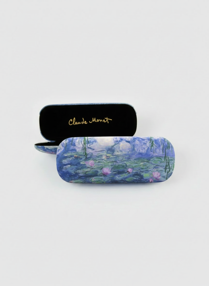 Spectacle Case Water Lilies Claude Monet – art glasses case with velvet lining | ArtyGifts

