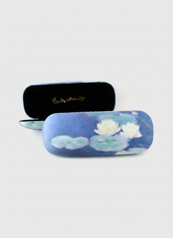 Spectacle Case Water Lilies in Evening Light Claude Monet – art glasses case with velvet lining | ArtyGifts

