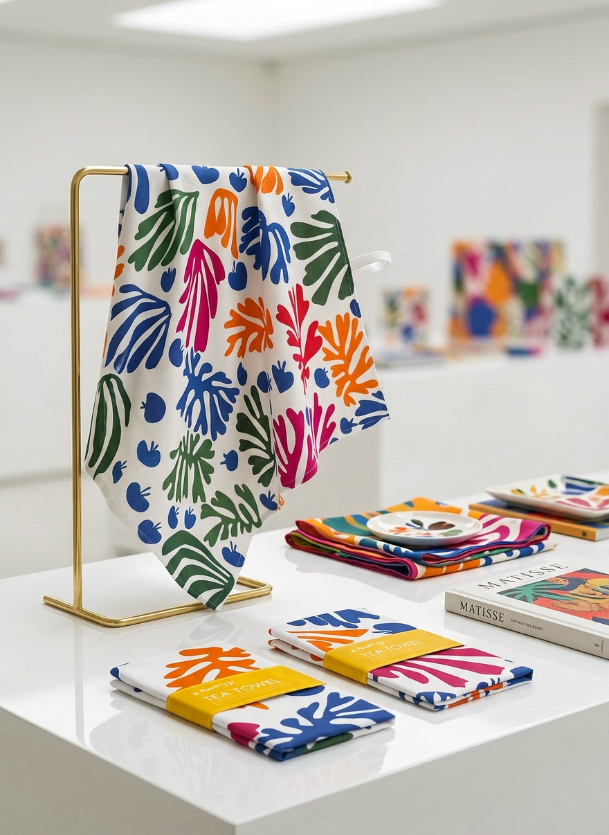 Tea Towel Set The Parakeet and the Mermaid Henri Matisse – art kitchen gift | ArtyGifts
