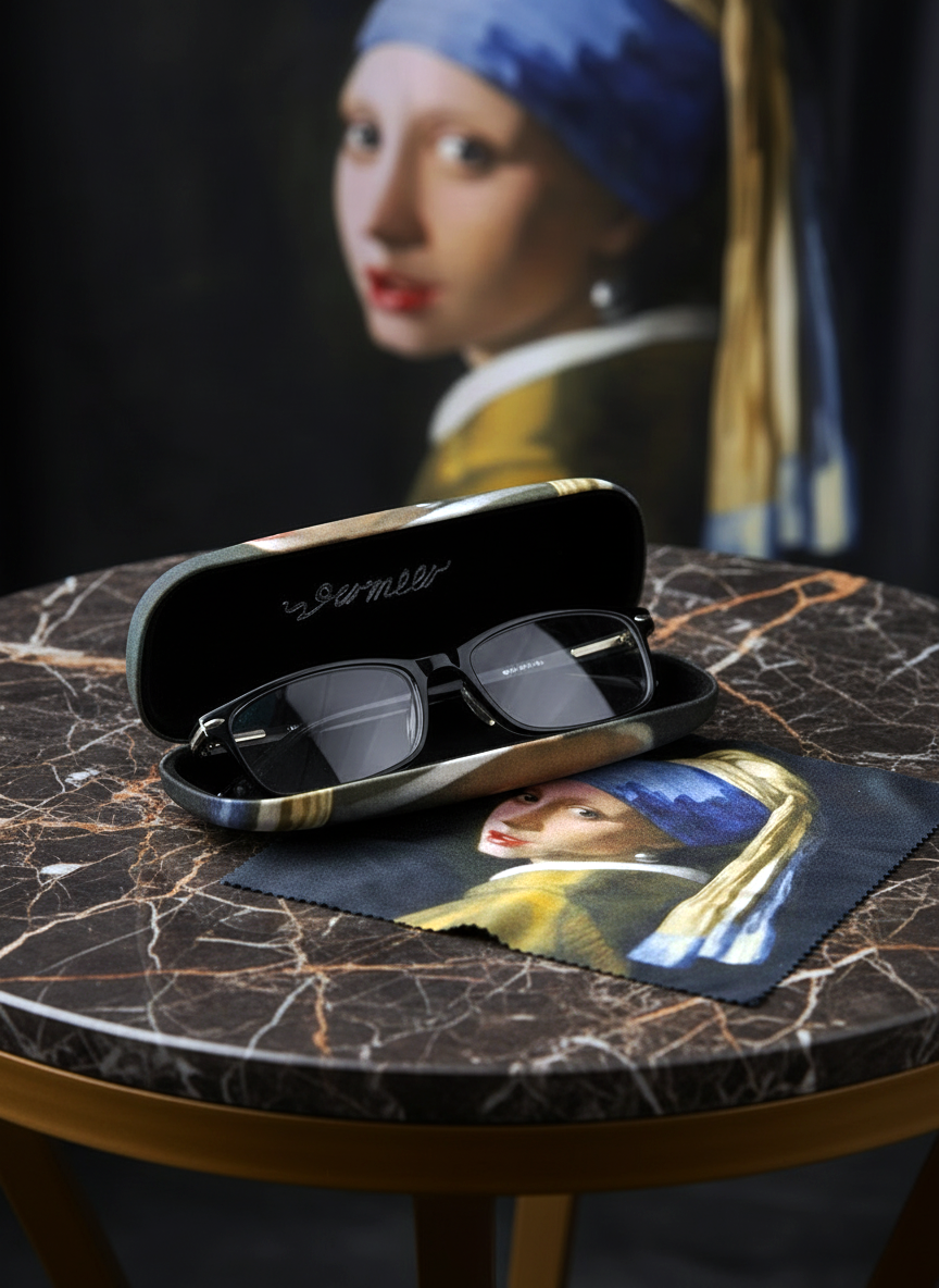 The Girl with the Pearl Earring cosmetic travel bag by Johannes Vermeer — ArtyGifts Travel Gift Set
