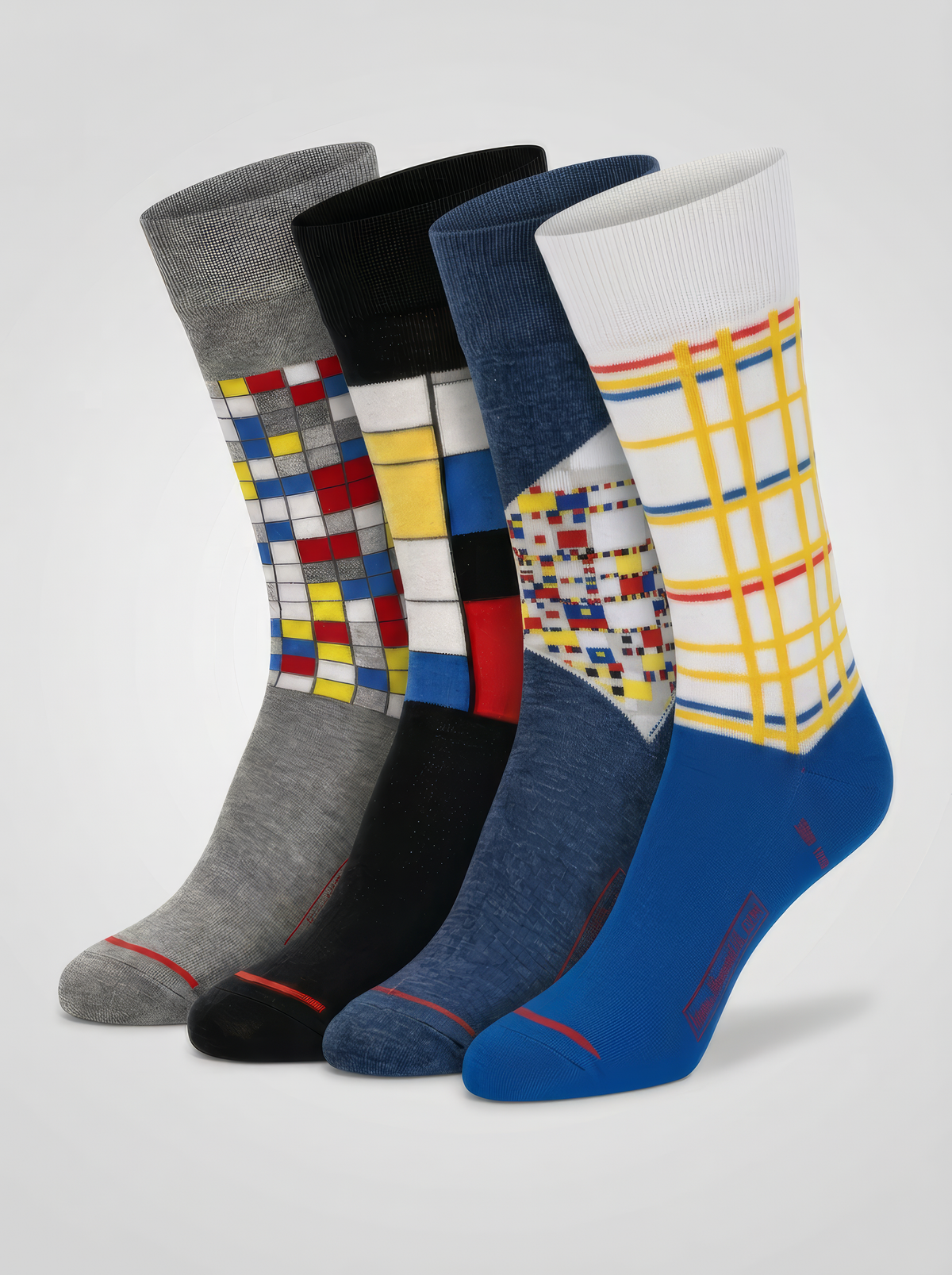 Piet Mondrian 4-Pack Museum Art Socks Gift Set