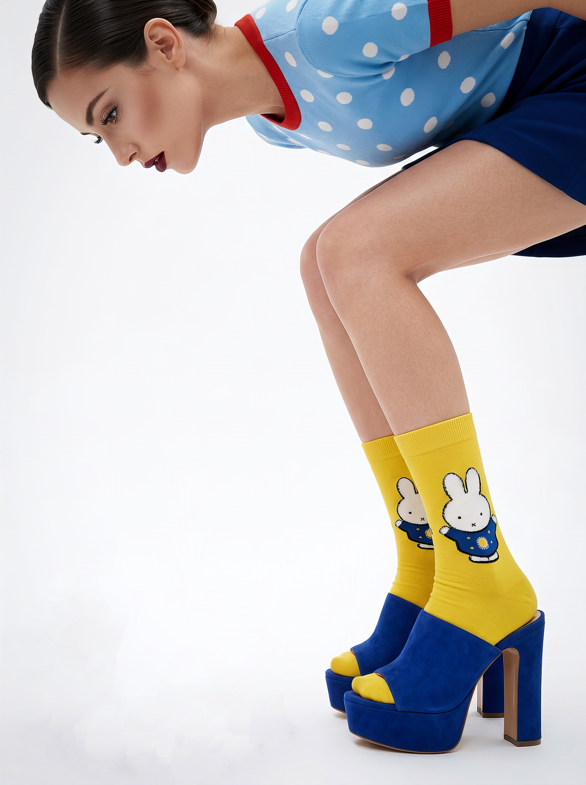 Museum Art Socks Miffy and Starry Night