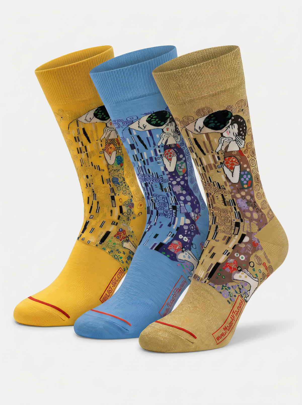 Klimt 3-Pack The Kiss Museum Art Socks Gift Set