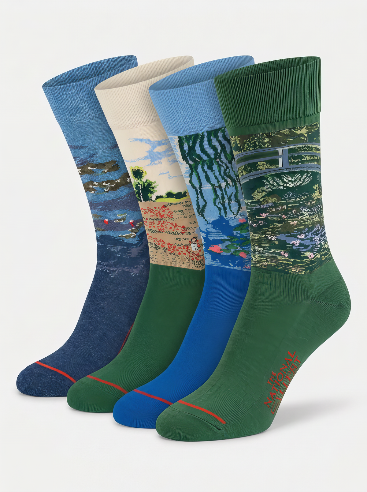 Claude Monet 4-Pack Museum Art Socks Gift Set